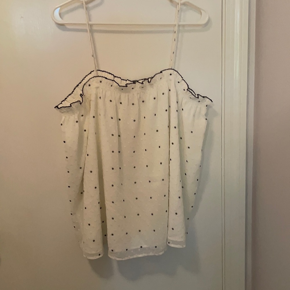 Fun flowy polka dot tank top
